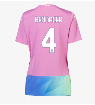 AC Milan Ismael Bennacer #4 Tredje trøje Dame 2023-24 Kort ærmer